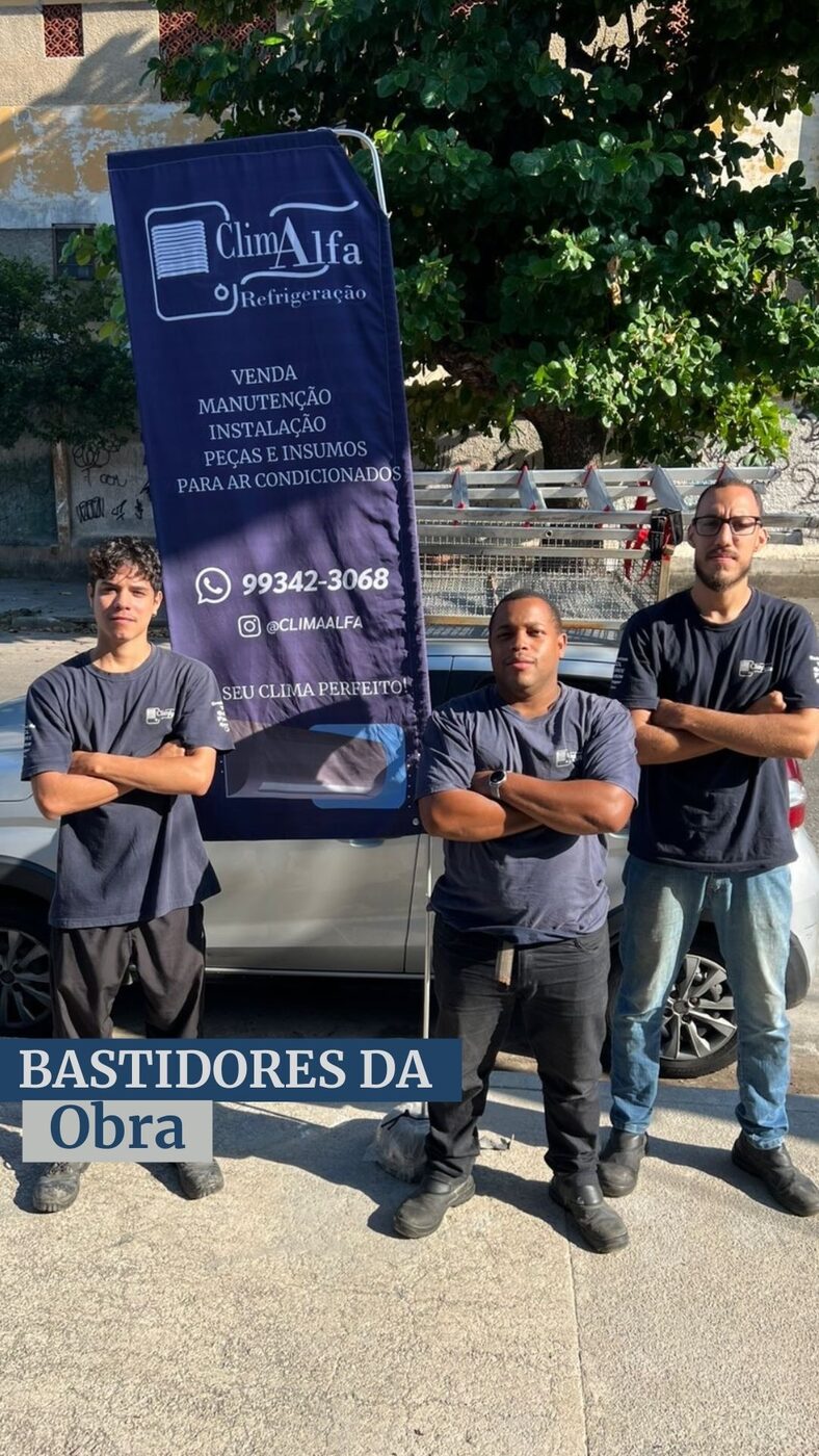 Equipe da Clima Alfa em serviço