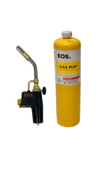 Kit Maçarico Automático Eos-757 + 1 Gás Map 400gr