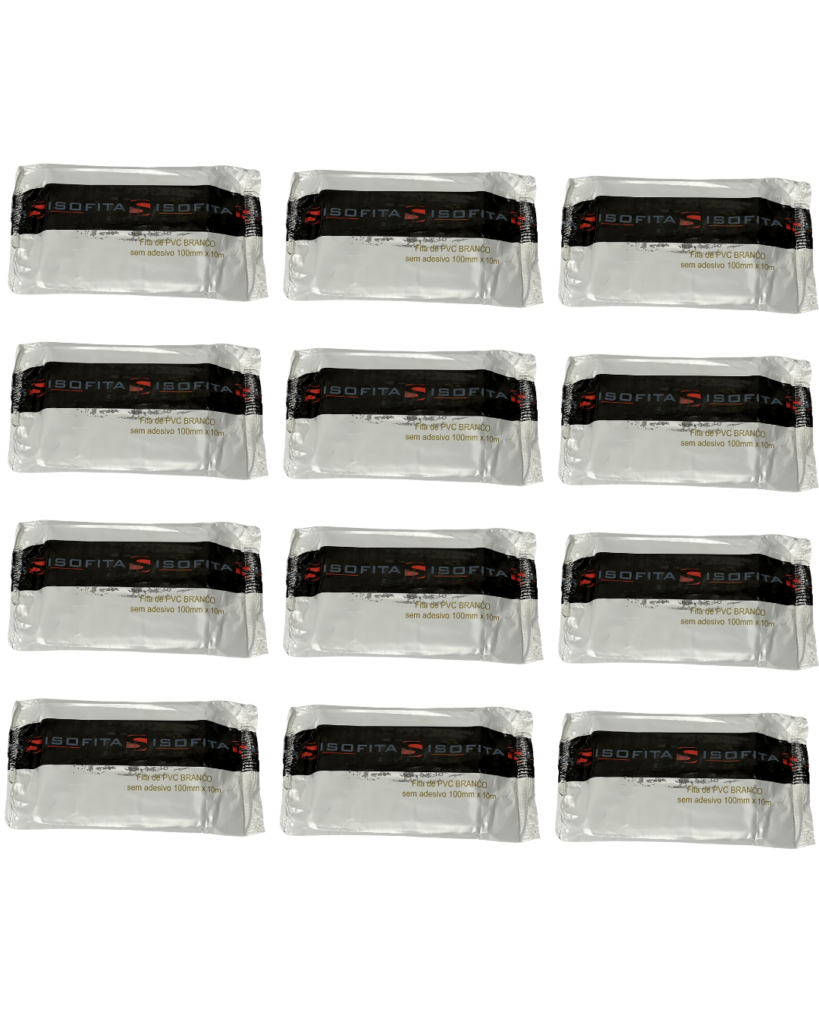 Kit 12 Fitas Pvc Branca Isolamento Refrigeração Split